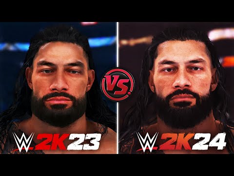 WWE 2K24 vs WWE 2K23 | Graphics, Faces & Gameplay Comparison | ARE GRAPHICS WORSE OR BETTER?