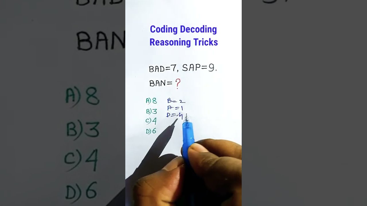 Coding Decoding Reasoning in Hindi| Coding Decoding for RRB Group D Exam| #shorts