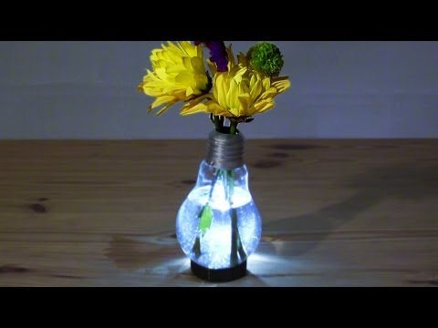 驚艷全場的禮物自己做：可愛燈泡花瓶 (How to Make a Light Bulb Vase)