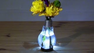 How to Make a Light Bulb Vase