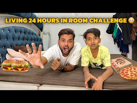 Living 24 Hours In Room Challenge ????