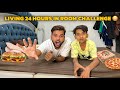 Living 24 Hours In Room Challenge 😳