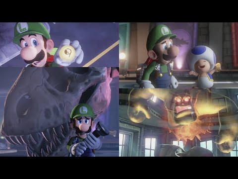 Luigi's Mansion 3 How to complete Floor 9 Walkthrough Gameplay  Dinosaur Skeleton and CaveMan Boss