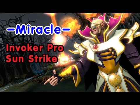 Miracle-  Show Skill Invoker Pro Sun Strike || Dota2 Gameplay