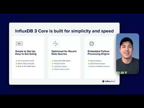 InfluxDB 3 Core: Open Source, Recent-Data Engine