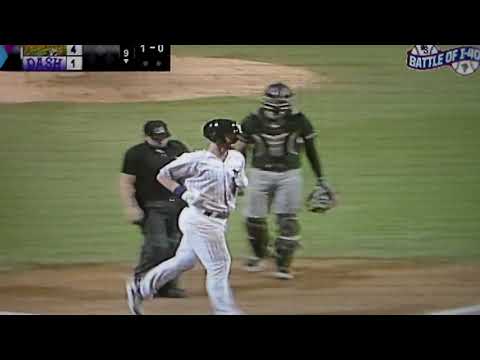 Winston-Salem Dash's Alex Destino hits home run vs. Greensboro, 8/13/21