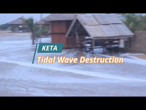 Tidal wave Destruction at Emancipation Beach Keta || Torgbui James Ocloo Reaction