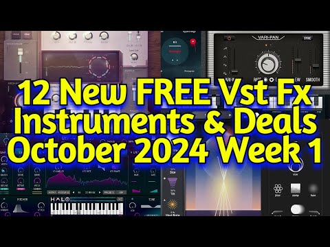 12 Best New FREE VST Effect Plugins, Vst Instruments Sample Packs & Deals - OCTOBER 2024 Week 1