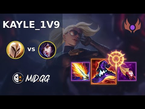 MID.GG: [ kayle_1v9 ] Kayle MID vs Ahri | EUW MASTER | LOL Season 2025