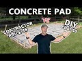 How Much Money Did I SAVE Pouring A CONCRETE Slab Myself???   Time, Quality, & PRICE Comparison
