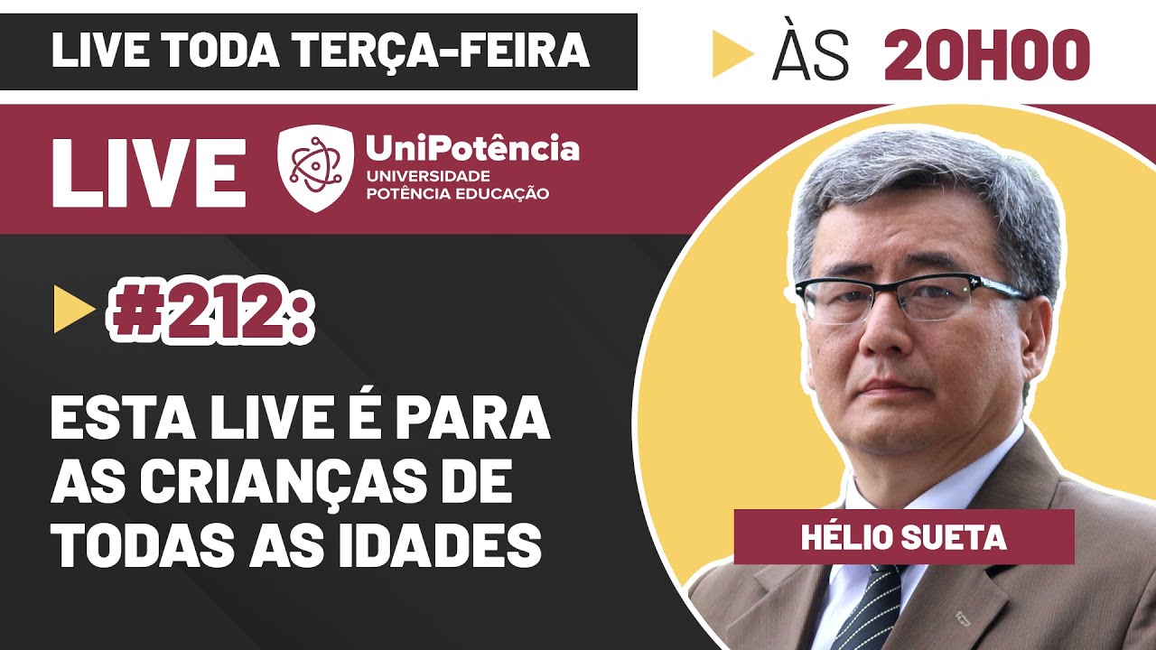 Live 212 - Esta live é para as crianças de todas as idades