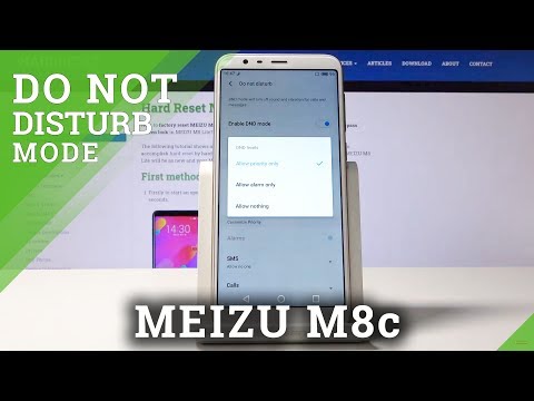 How to Turn On Do not Disturb Mode MEIZU M8c – DND Mode