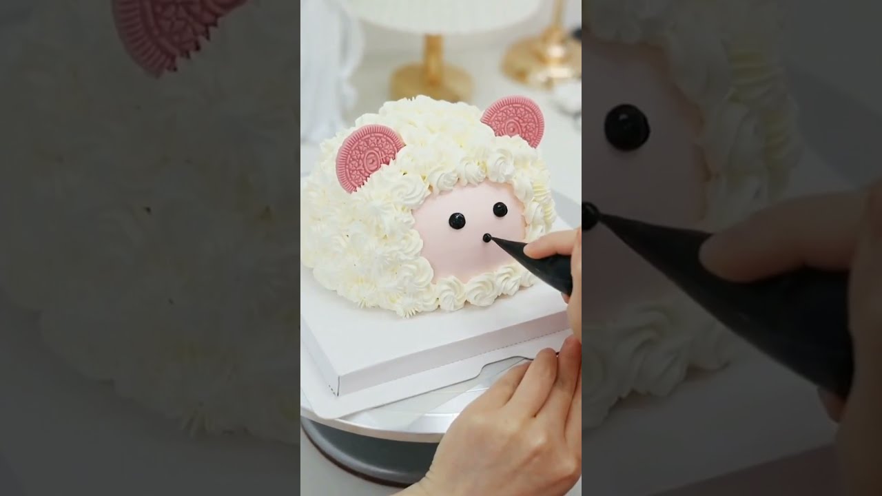 Beautiful Sheep Cake Decoration Easy and Simple😍🤩