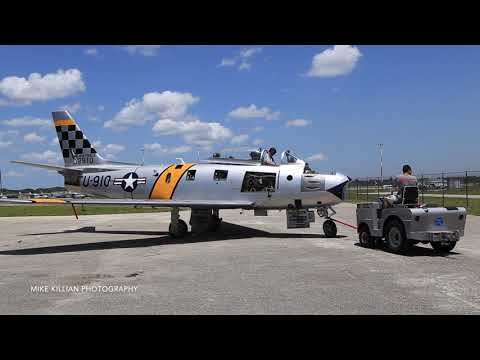 Classic Fighters' Restored F-86 Sabre Engine Run May 3, 2021