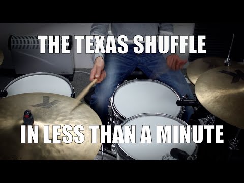 Texas Shuffle in less than a Minute - Daily Drum Lesson