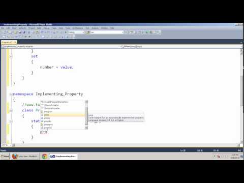 Implementing Property In C NET Tamil
