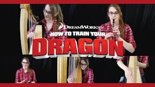 For the Dancing and the Dreaming - How to Train Your Dragon 2 (Harp Cover) | Samantha Ballard