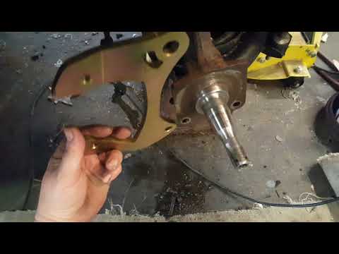Trifive 57 chevy speedway motors disc brake kit install