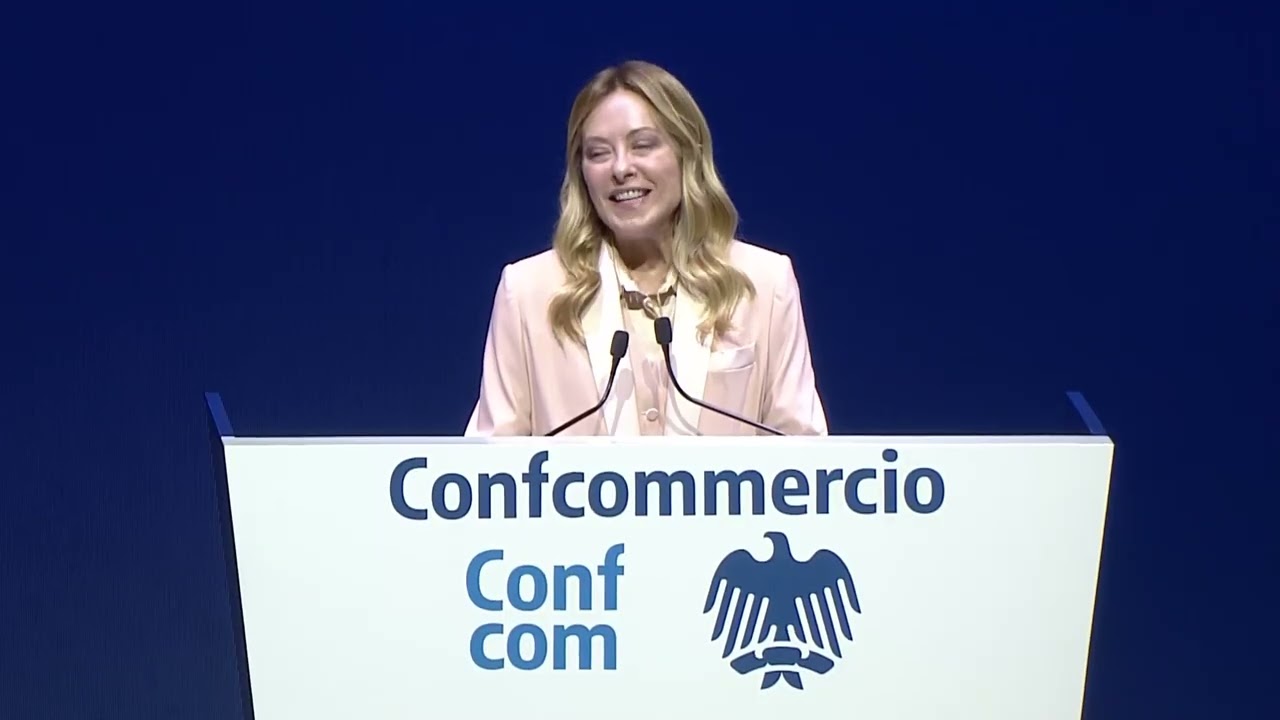 🔴 L'INTERVENTO INTEGRALE DELLA PREMIER GIORGIA MELONI ALL'ASSEMBLEA DI CONFCOMMERCIO