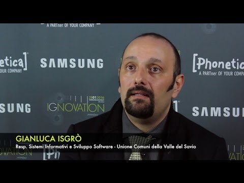 iGnovation - video intervista Gianluca Isgrò, Resp. Sistemi Informativi - Comuni Valle del Savio