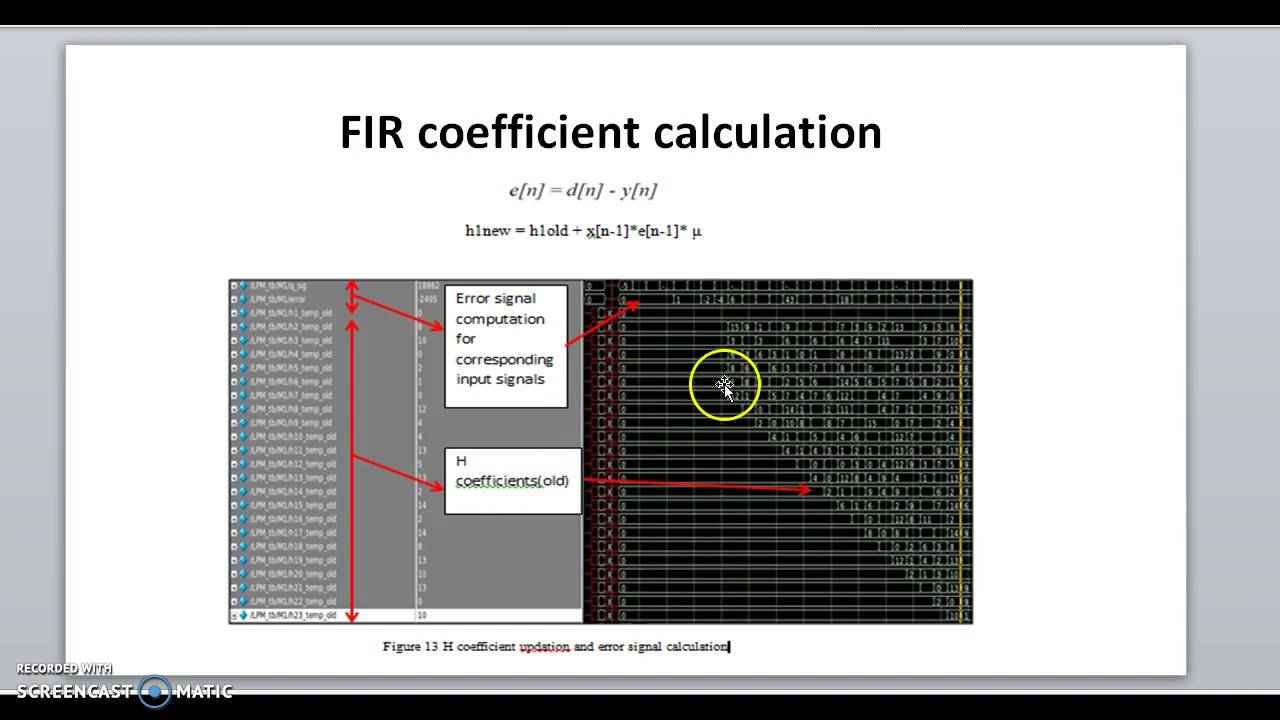 EE278 FPGA Implementation of LMS Algorithm