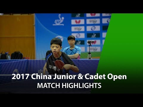 2017 China Junior & Cadet Open Highlights: Jang Seongil vs Gao Shentong (Mini Cadet Boys' Final)