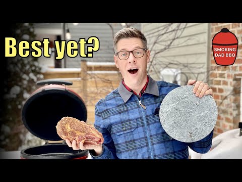 How to get a PERFECT reverse sear ribeye steak on the NEW Soapstone for the Kamado Joe Jr