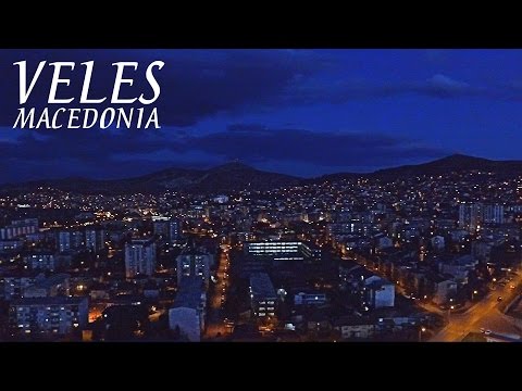 Veles at Night - Drone Footage