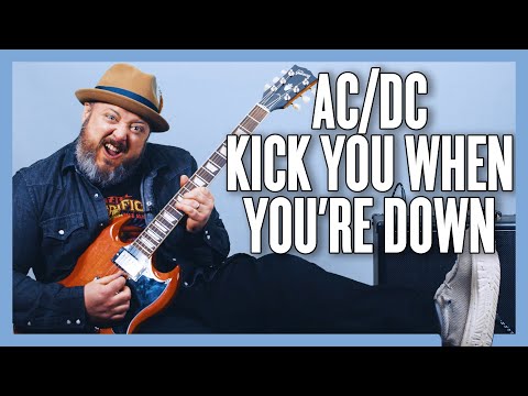 AC/DC Kick You When You're Down Guitar Lesson + Tutorial