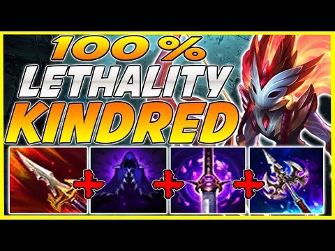 100% LETHALITY KINDREDS DAMAGE IS NOT OK! SEASON 10 ASSASSIN KINDRED IS CRAZY! League Of Legends