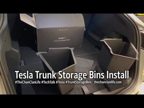 TechTalk: Tesla Model Y Trunk Storage Bins Install / Installation and Demo / Demonstration