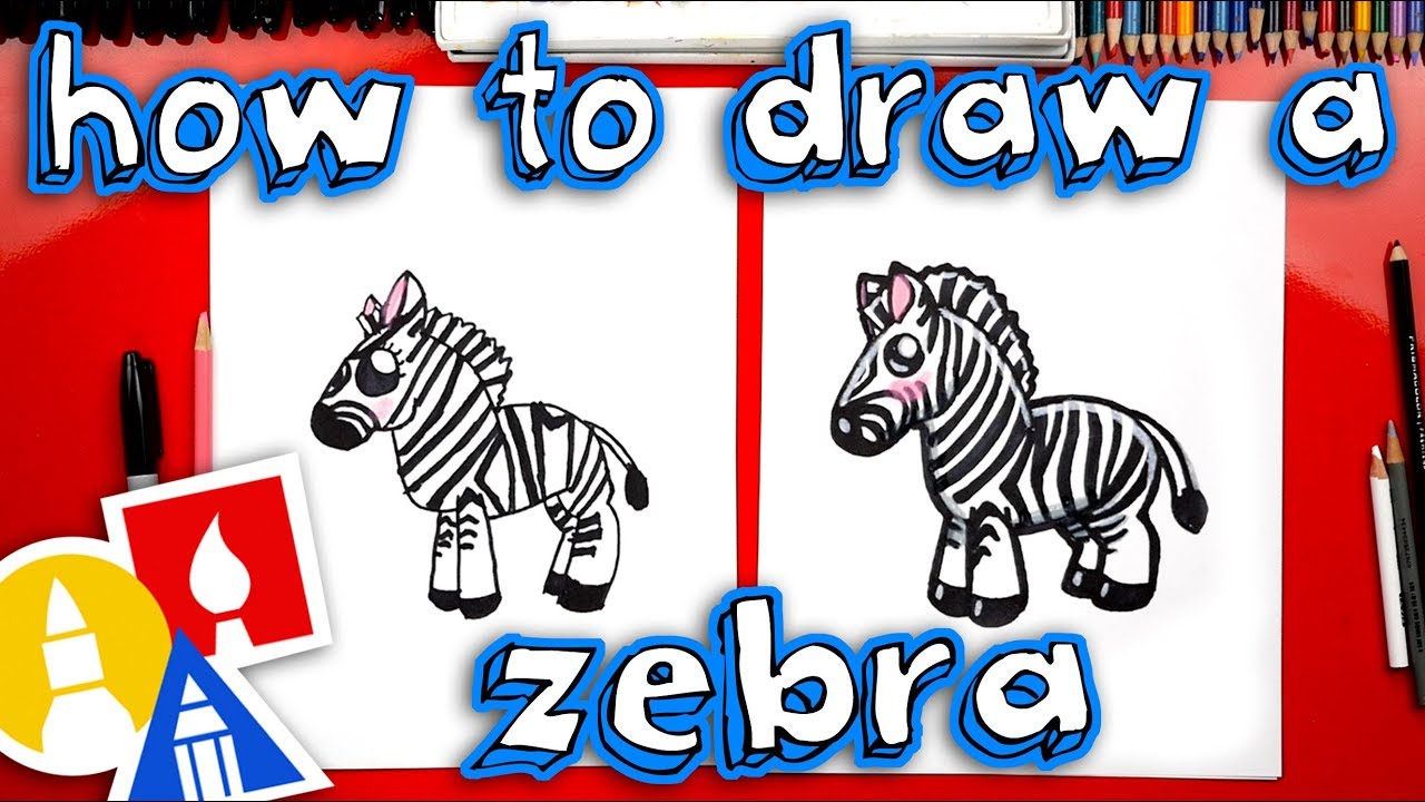 How To Draw A Cartoon Zebra