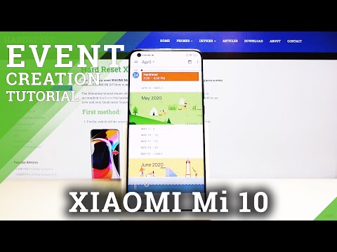 How to Add Event to Calendar in Xiaomi Mi 10 – Create Events