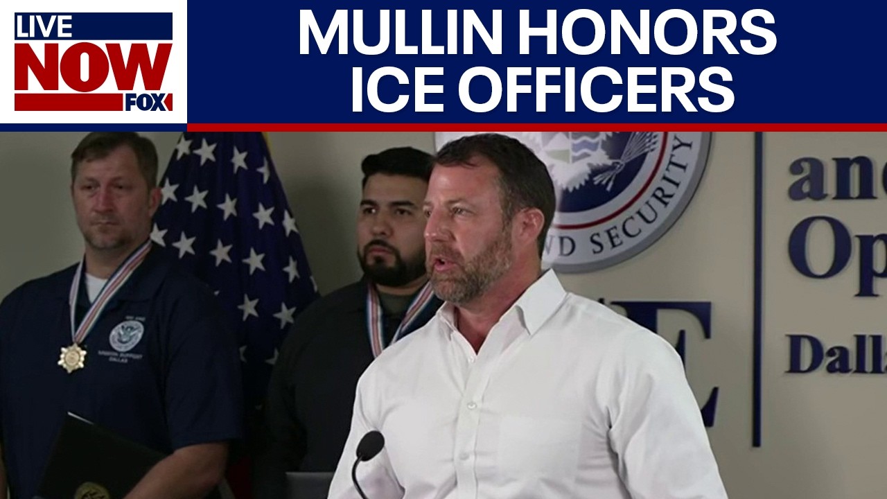 Mullin honors officers in Dallas ICE shooting