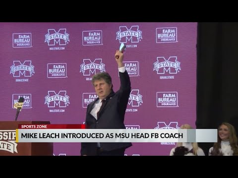 Mike Leach introduced as Mississippi State's football coach