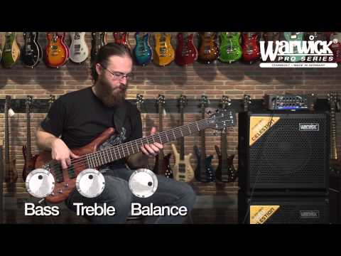 Bass Guitar Warwick Teambuilt Pro Series Corvette Bubinga, 6-String, Active (Natural Transparent Satin)