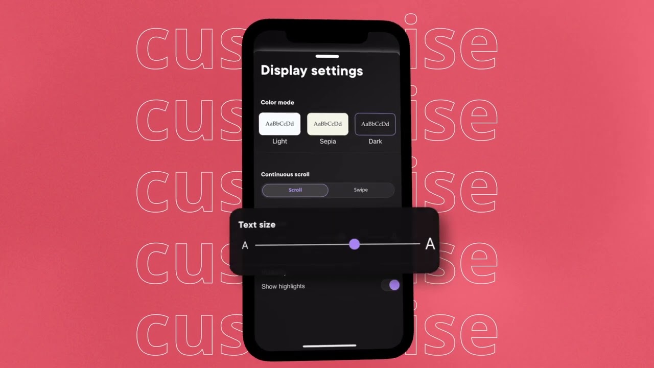 Choose How You Study with Customisable Displays 