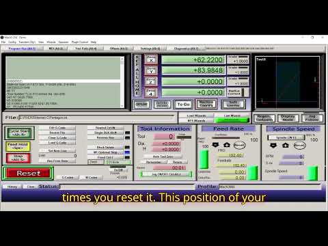 How to Upload G Code into Mach3, Set Machine Coordinates to Zero, Start Cutting | CNC Mach3 Tutorial