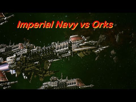 Imperial Navy vs Orks! Rank 155, Heroic Difficulty, 1500 Points - Battlefleet Gothic Armada