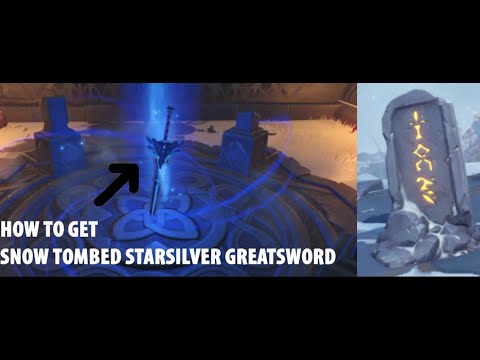 How To Get SNOW-TOMBED STARSILVER Greatsword-All Dragonspine Stone Tablet Locations | Genshin Impact