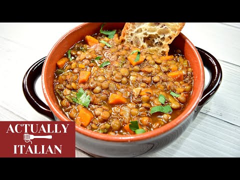 The Ultimate Italian LENTIL SOUP Recipe