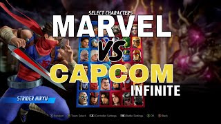 Marvel vs Capcom Infinite all characters and costumes in 4K 2020