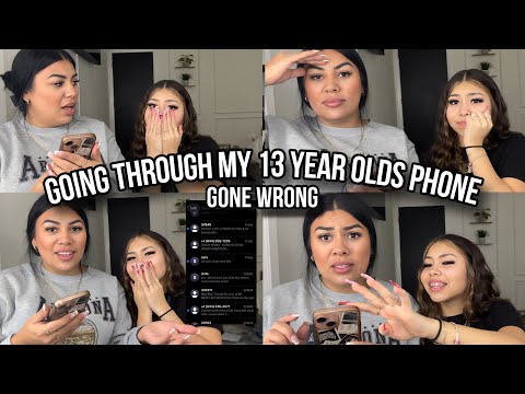 Going Through My 13 Year Olds Phone GONE WRONG *She Got Caught Skipping Class*