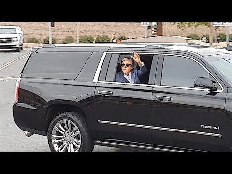 Video Paul McCartney arriving at T-Mobile Arena Las Vegas 2019 (2nd night)