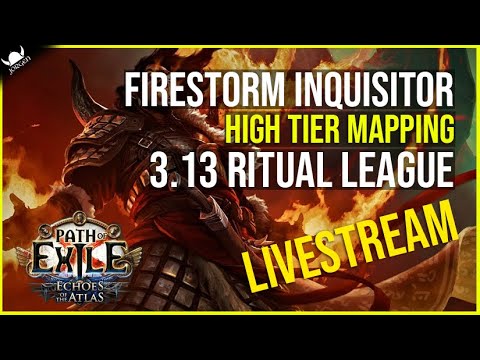 FIRESTORMER!!! Inquisitor End-Game Mapping - 3.13 PoE - Livestream 27.1.2021