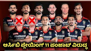 RCB vs PBKS 2021 | RCB Playing X1 Aganist Punjab Kings | RCB Kannada Playing X1 IPL 2021