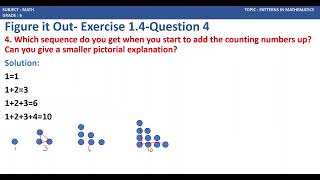 Patterns in Mathematics Class 6 - 1.4 Relations among Number Sequences-Question 3,  4 and 5