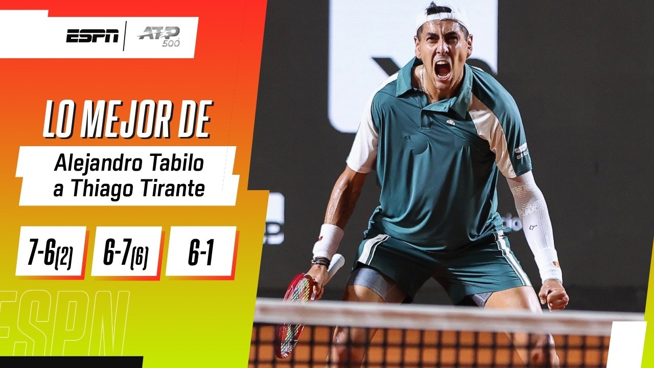 TRAS UN DURO PARTIDO CON THIAGO TIRANTE, EL CHILENO TABILO SE METIÓ EN LAS SEMIS DE RÍO | RESUMEN