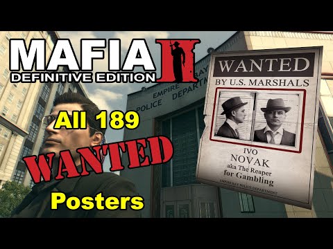 Mafia 2 Definitive Edition - All 189 Wanted Poster Locations!!!
