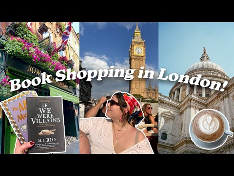 Come book shopping with me in London 🇬🇧📚🧸 (10+ bookstores) and England Vlog